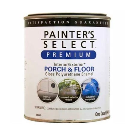 General Paint Painter's Select Porch & Floor Coating, Polyurethane Oil, Gloss Finish, White, Quart - 205203